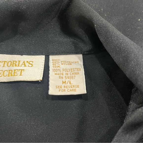 Victoria’s Secret Gold Label Satin & Lace Button-Down Slip Dress | Size M/L - Picture 6 of 9